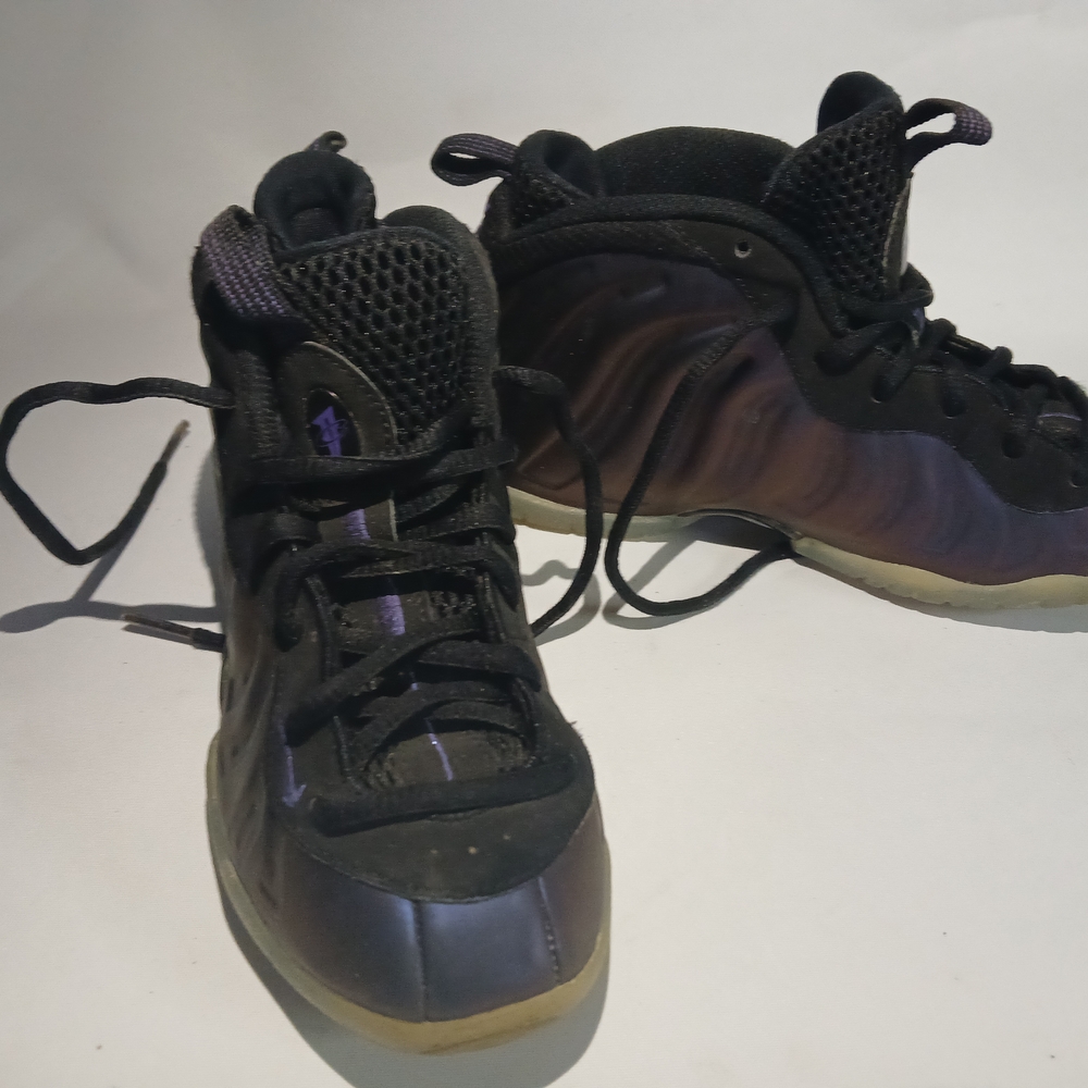 Kids Black and Purple Shoes
